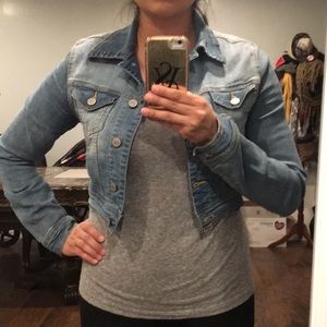 Crop jean jacket